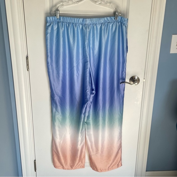 New! Victoria's Secret Satin Blue Ombre Pajama Set Size XXL nwot 47505 - Picture 12 of 16